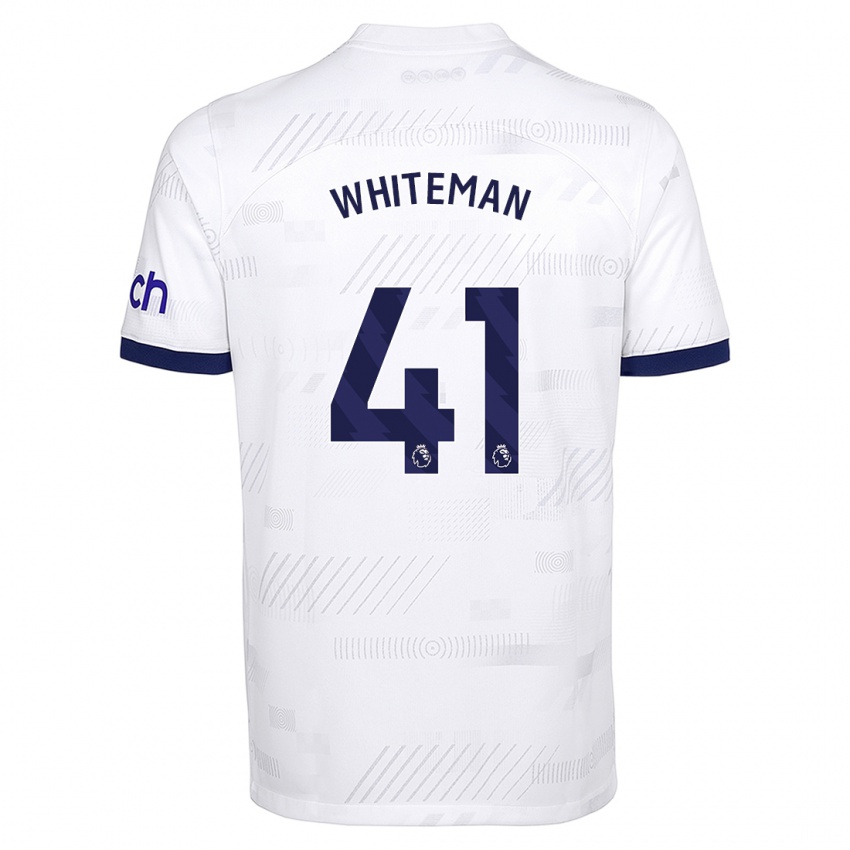 Niño Camiseta Alfie Whiteman #41 Blanco 1ª Equipación 2023/24 La Camisa México