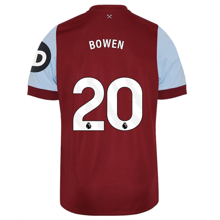 Niño Camiseta Jarrod Bowen #20 Granate 1ª Equipación 2023/24 La Camisa México