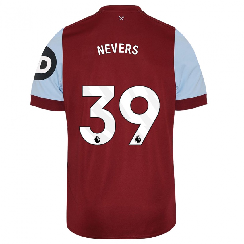 Niño Camiseta Thierry Nevers #39 Granate 1ª Equipación 2023/24 La Camisa México