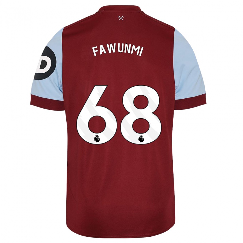 Niño Camiseta Favour Fawunmi #68 Granate 1ª Equipación 2023/24 La Camisa México