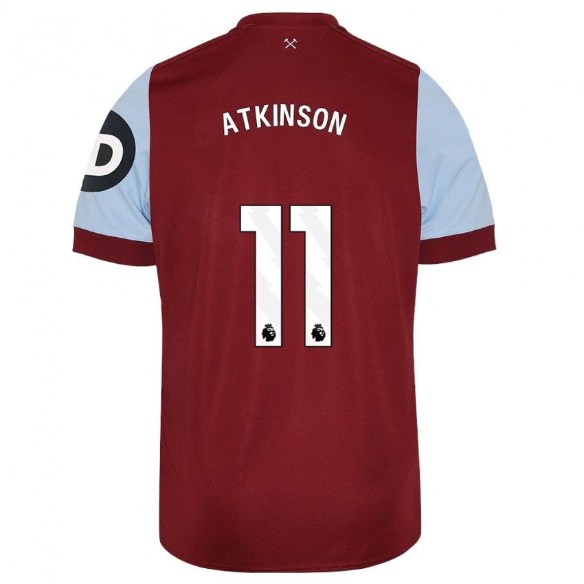 Niño Camiseta Izzy Atkinson #11 Granate 1ª Equipación 2023/24 La Camisa México
