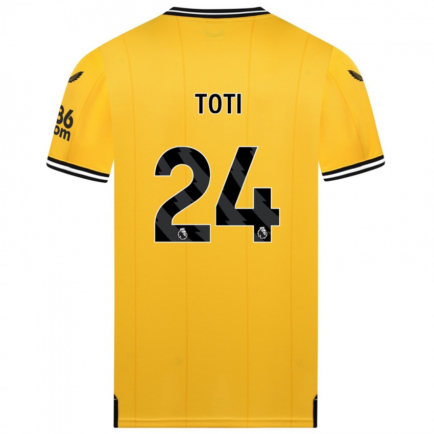 Niño Camiseta Toti #24 Amarillo 1ª Equipación 2023/24 La Camisa México