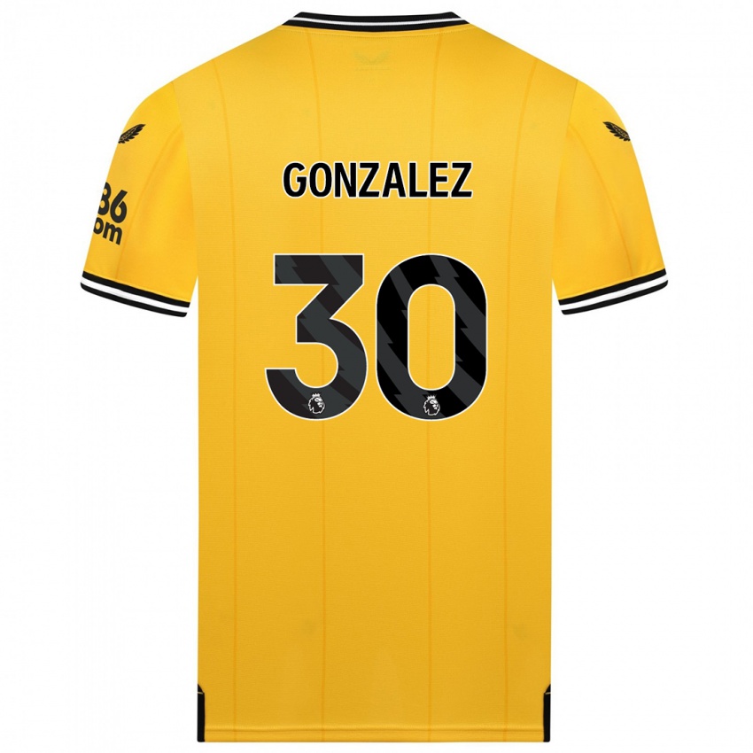 Niño Camiseta Enso González #30 Amarillo 1ª Equipación 2023/24 La Camisa México