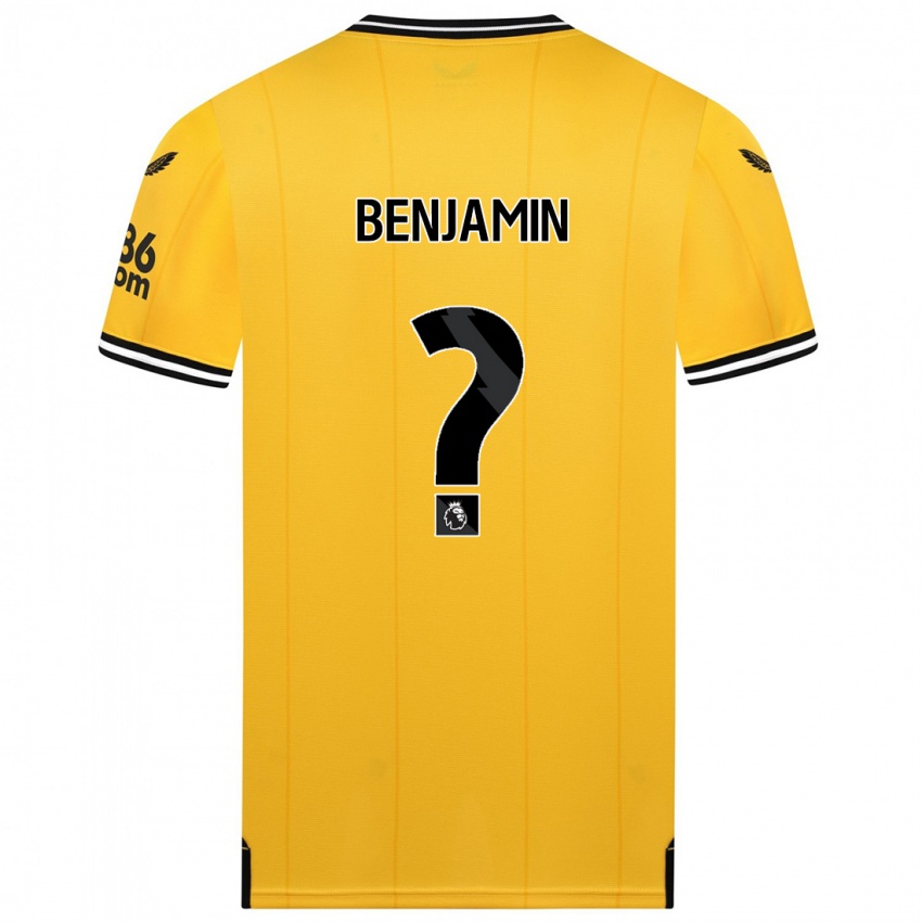 Niño Camiseta Lewys Benjamin #0 Amarillo 1ª Equipación 2023/24 La Camisa México
