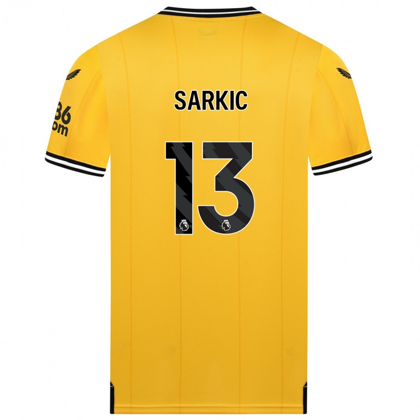 Niño Camiseta Matija Sarkic #13 Amarillo 1ª Equipación 2023/24 La Camisa México