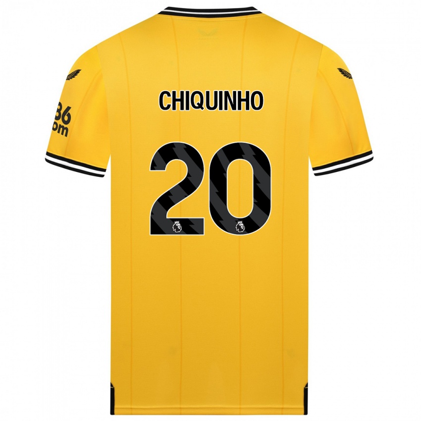 Niño Camiseta Chiquinho #20 Amarillo 1ª Equipación 2023/24 La Camisa México