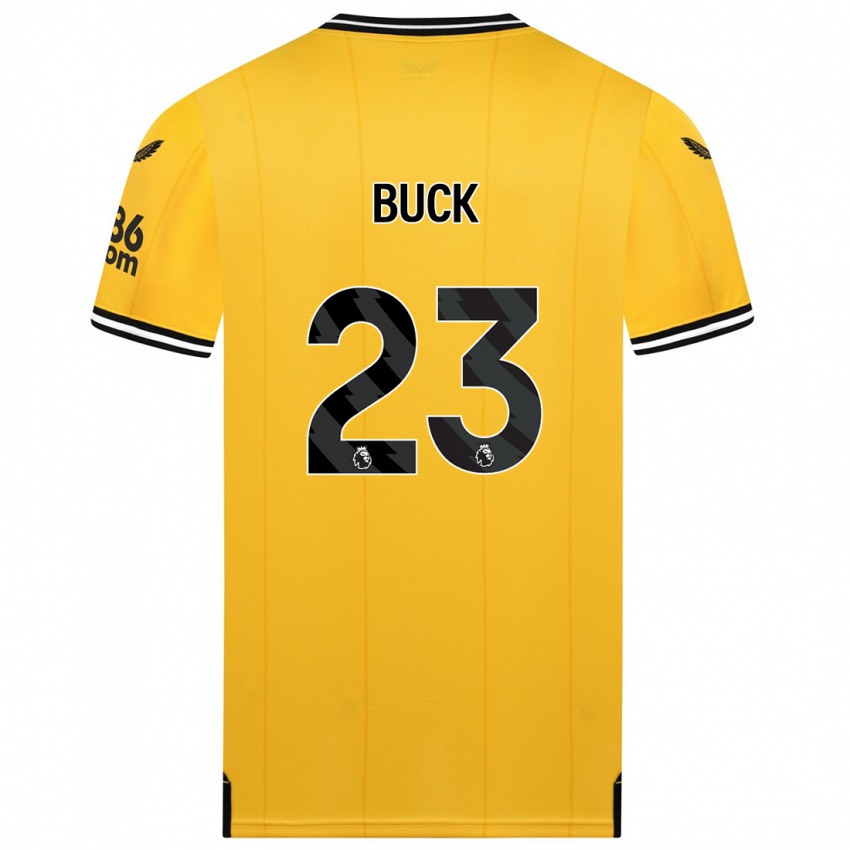 Niño Camiseta Alex Buck #23 Amarillo 1ª Equipación 2023/24 La Camisa México