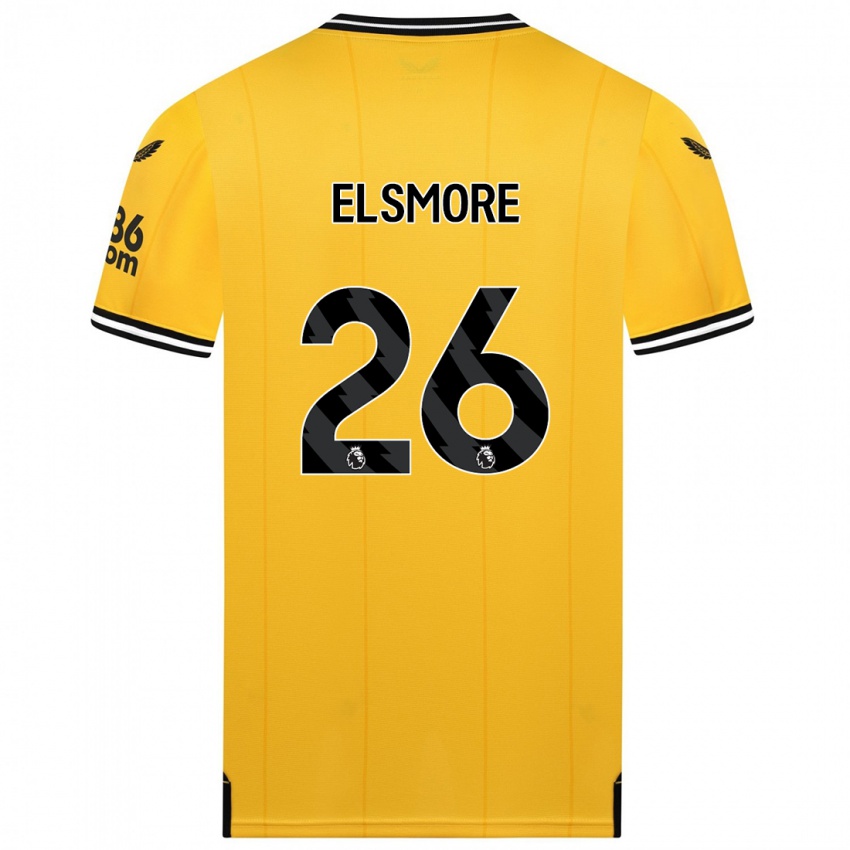 Niño Camiseta Ria Elsmore #26 Amarillo 1ª Equipación 2023/24 La Camisa México