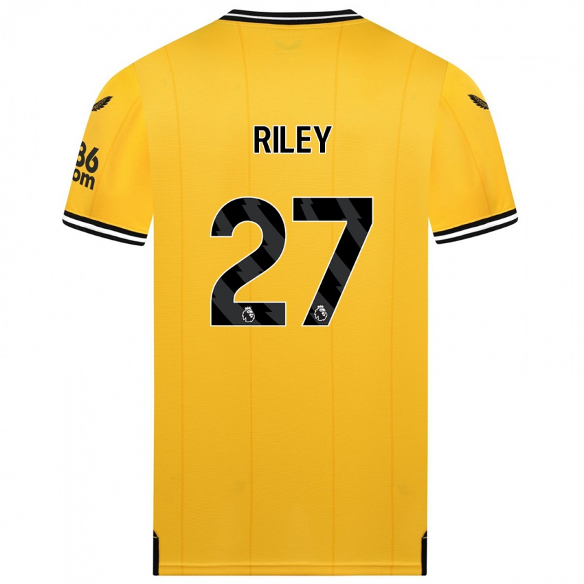 Niño Camiseta Lauren Riley #27 Amarillo 1ª Equipación 2023/24 La Camisa México