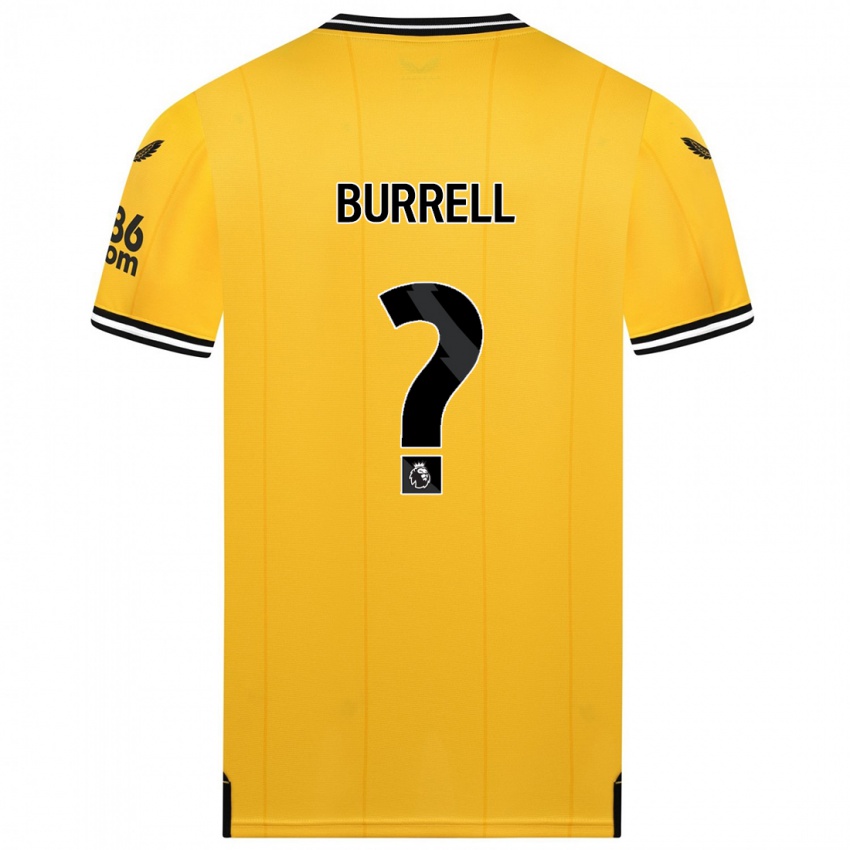 Niño Camiseta Ackeme Francis-Burrell #0 Amarillo 1ª Equipación 2023/24 La Camisa México