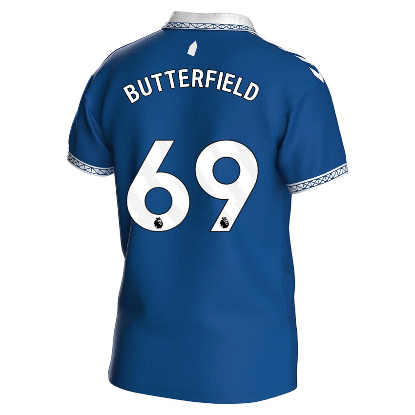 Niño Camiseta Luke Butterfield #69 Azul Real 1ª Equipación 2023/24 La Camisa México