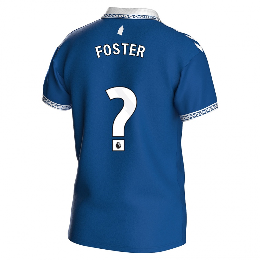 Niño Camiseta Harvey Foster #0 Azul Real 1ª Equipación 2023/24 La Camisa México
