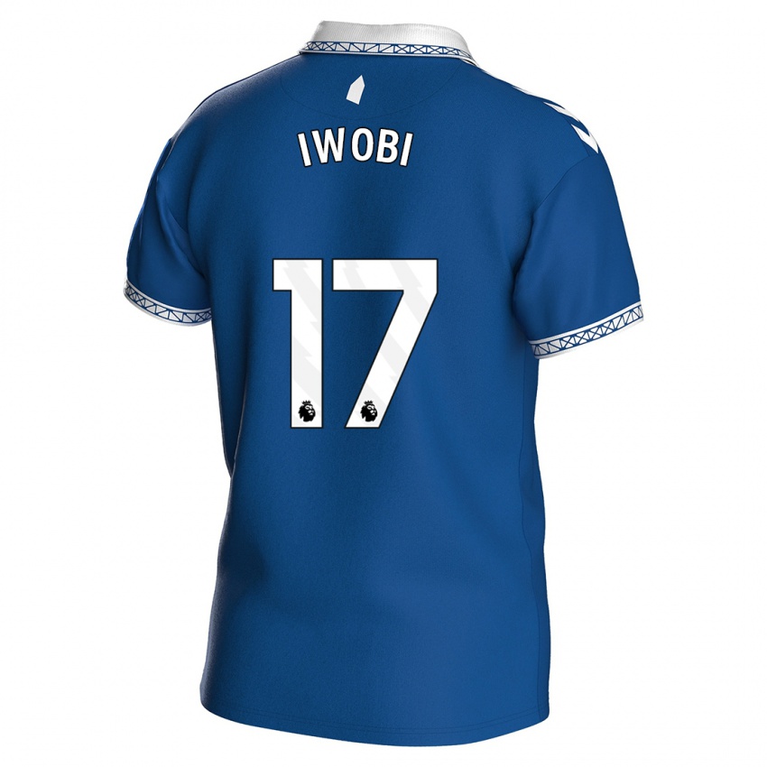 Niño Camiseta Alex Iwobi #17 Azul Real 1ª Equipación 2023/24 La Camisa México