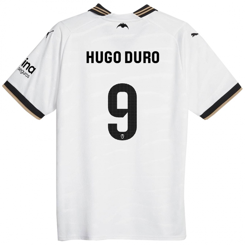 Niño Camiseta Hugo Duro #9 Blanco 1ª Equipación 2023/24 La Camisa México