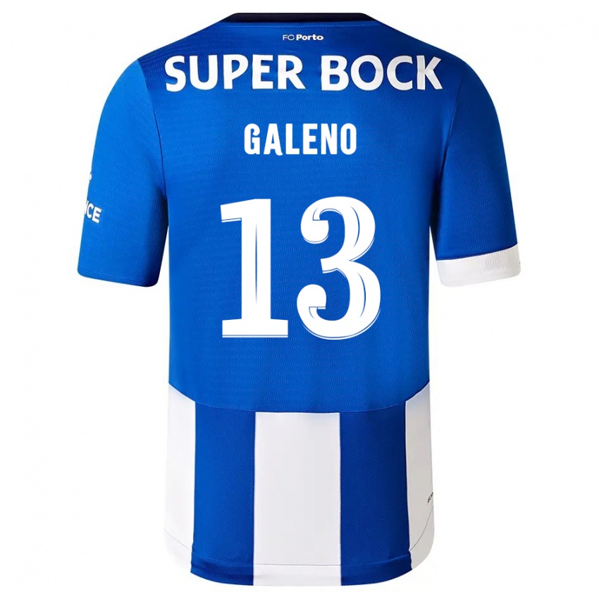 Niño Camiseta Galeno #13 Azul Blanco 1ª Equipación 2023/24 La Camisa México