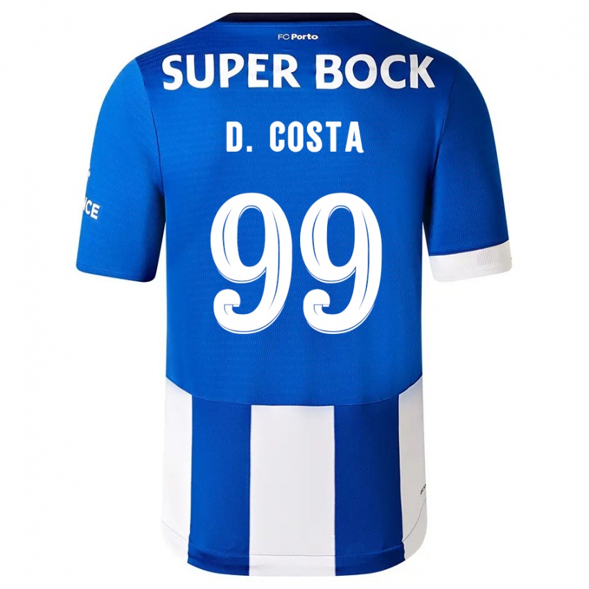 Niño Camiseta Diogo Costa #99 Azul Blanco 1ª Equipación 2023/24 La Camisa México