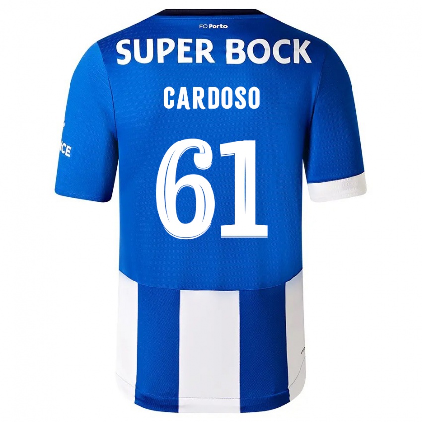 Niño Camiseta Ivan Cardoso #61 Azul Blanco 1ª Equipación 2023/24 La Camisa México