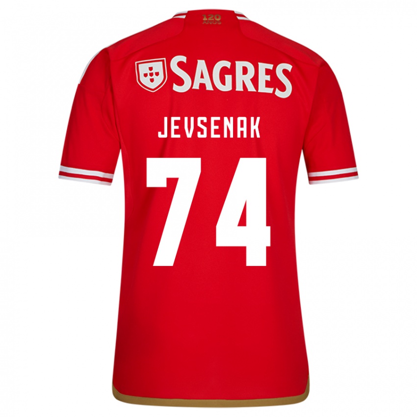 Niño Camiseta Zan Jevsenak #74 Rojo 1ª Equipación 2023/24 La Camisa México