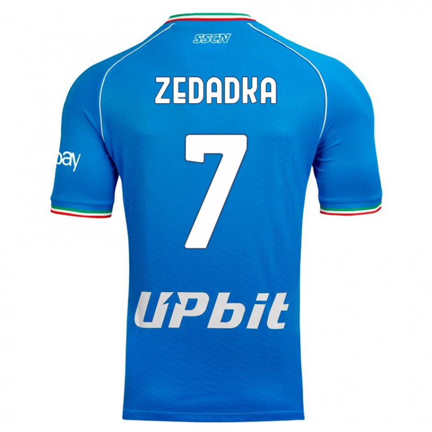 Niño Camiseta Karim Zedadka #7 Cielo Azul 1ª Equipación 2023/24 La Camisa México