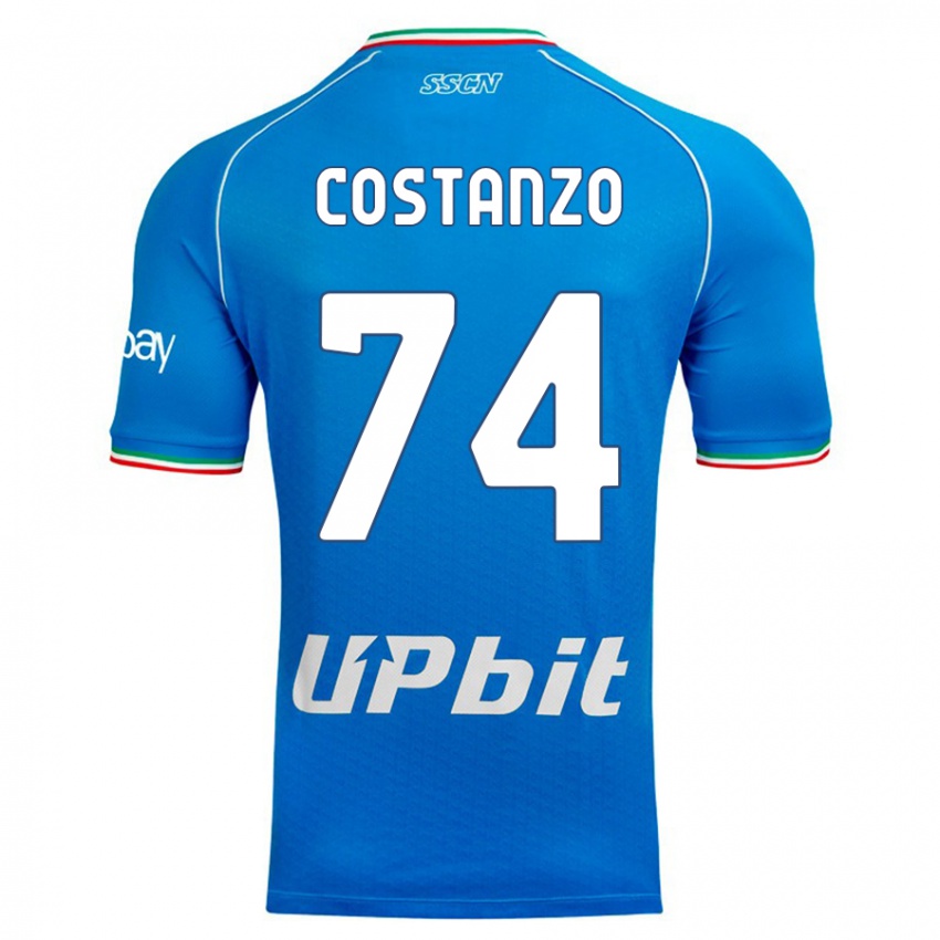 Niño Camiseta Davide Costanzo #74 Cielo Azul 1ª Equipación 2023/24 La Camisa México