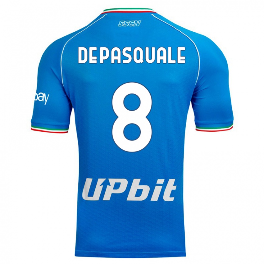 Niño Camiseta Dylan De Pasquale #8 Cielo Azul 1ª Equipación 2023/24 La Camisa México
