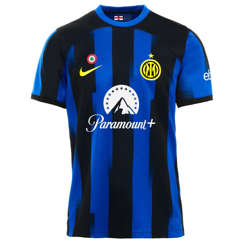 Niño Camiseta Yann Sommer #1 Azul Negro 1ª Equipación 2023/24 La Camisa México