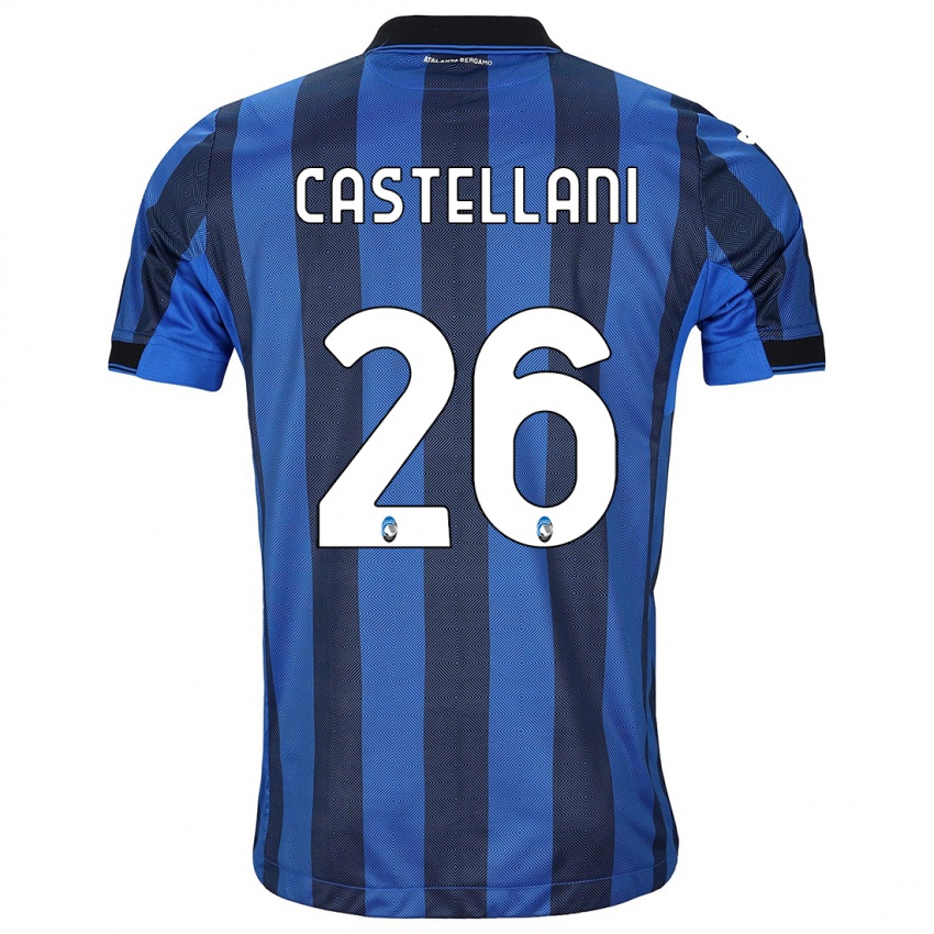 Niño Camiseta Eleonora Castellani #26 Azul Negro 1ª Equipación 2023/24 La Camisa México