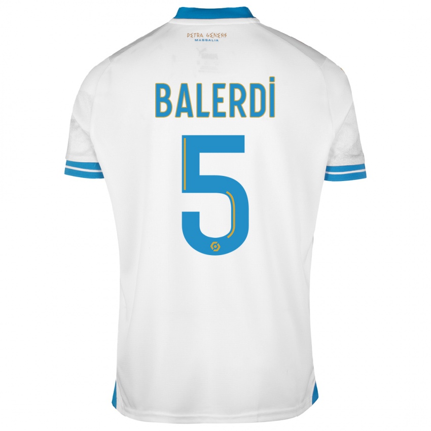 Niño Camiseta Leonardo Balerdi #5 Blanco 1ª Equipación 2023/24 La Camisa México