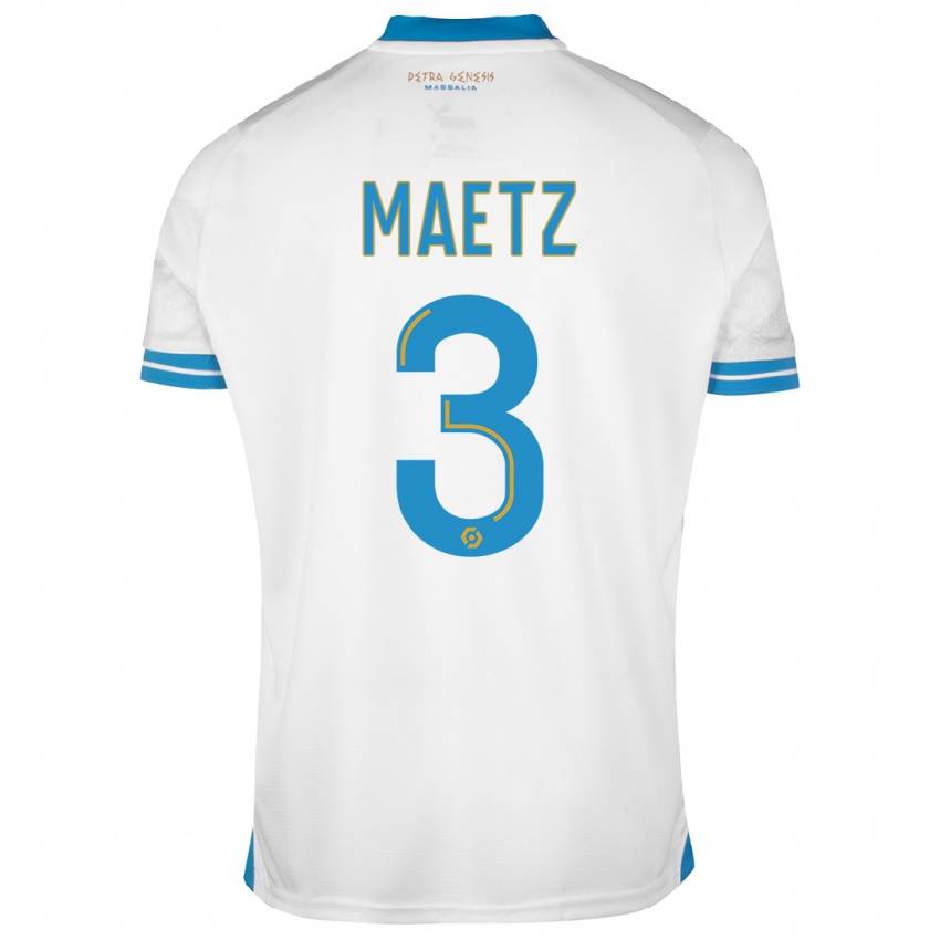 Niño Camiseta Agathe Maetz #3 Blanco 1ª Equipación 2023/24 La Camisa México