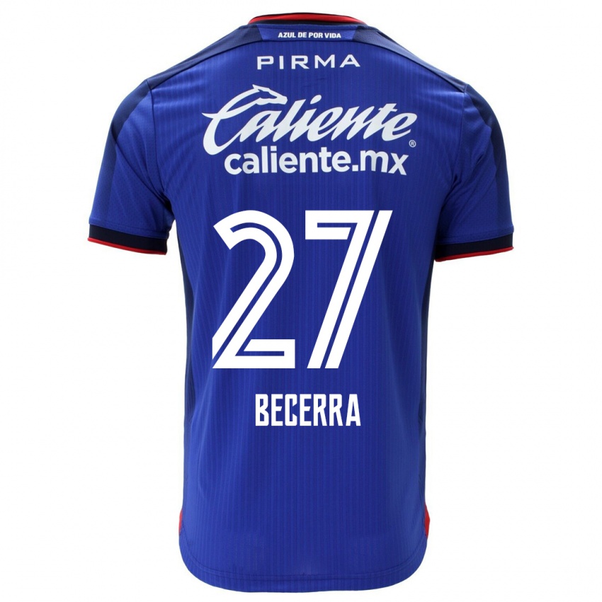 Niño Camiseta Ana Becerra #27 Azul 1ª Equipación 2023/24 La Camisa México