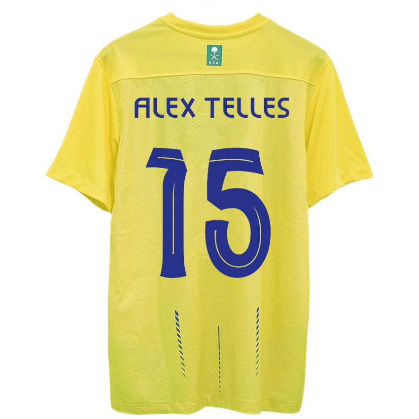 Niño Camiseta Alex Telles #15 Amarillo 1ª Equipación 2023/24 La Camisa México