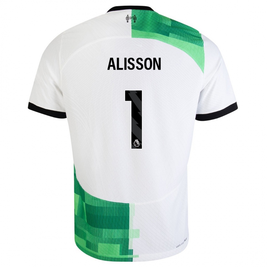 Niño Camiseta Alisson #1 Blanco Verde 2ª Equipación 2023/24 La Camisa México