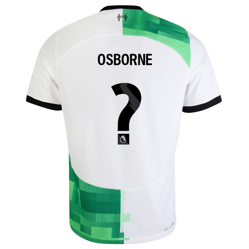 Niño Camiseta Niall Osborne #0 Blanco Verde 2ª Equipación 2023/24 La Camisa México