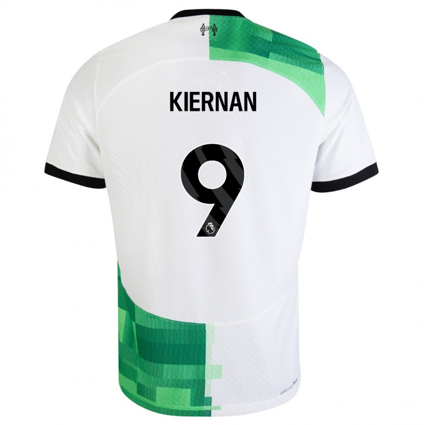 Niño Camiseta Leanne Kiernan #9 Blanco Verde 2ª Equipación 2023/24 La Camisa México