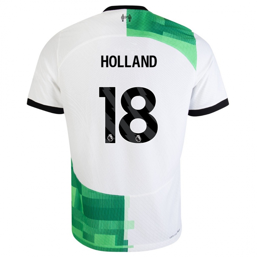 Niño Camiseta Ceri Holland #18 Blanco Verde 2ª Equipación 2023/24 La Camisa México