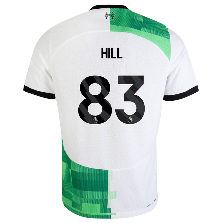 Niño Camiseta Thomas Hill #83 Blanco Verde 2ª Equipación 2023/24 La Camisa México