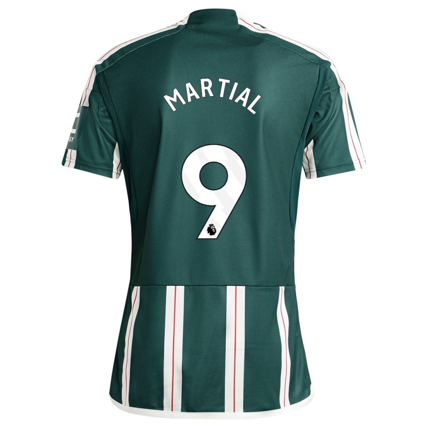 Niño Camiseta Anthony Martial #9 Verde Oscuro 2ª Equipación 2023/24 La Camisa México