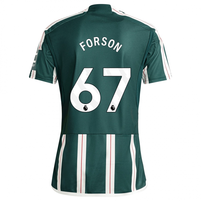 Niño Camiseta Omari Forson #67 Verde Oscuro 2ª Equipación 2023/24 La Camisa México