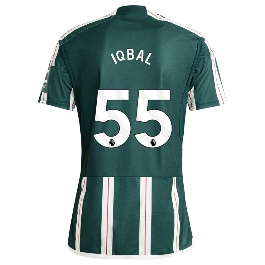 Niño Camiseta Zidane Iqbal #55 Verde Oscuro 2ª Equipación 2023/24 La Camisa México