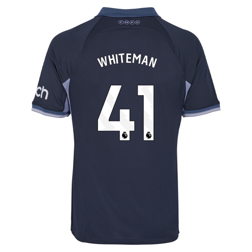 Niño Camiseta Alfie Whiteman #41 Azul Oscuro 2ª Equipación 2023/24 La Camisa México