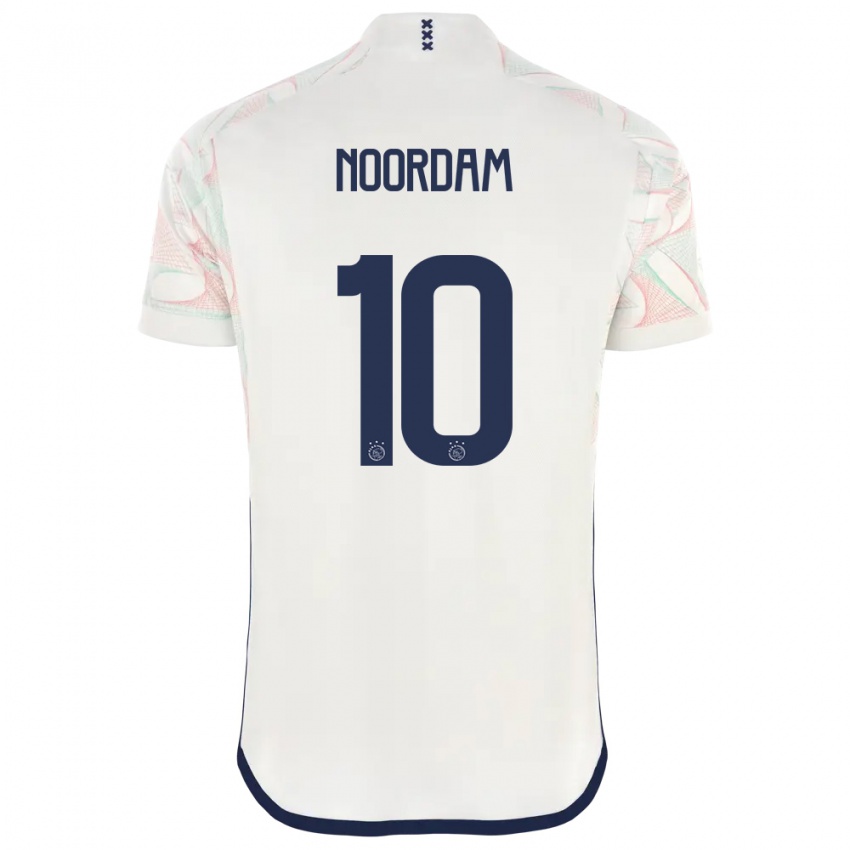 Niño Camiseta Nadine Noordam #10 Blanco 2ª Equipación 2023/24 La Camisa México