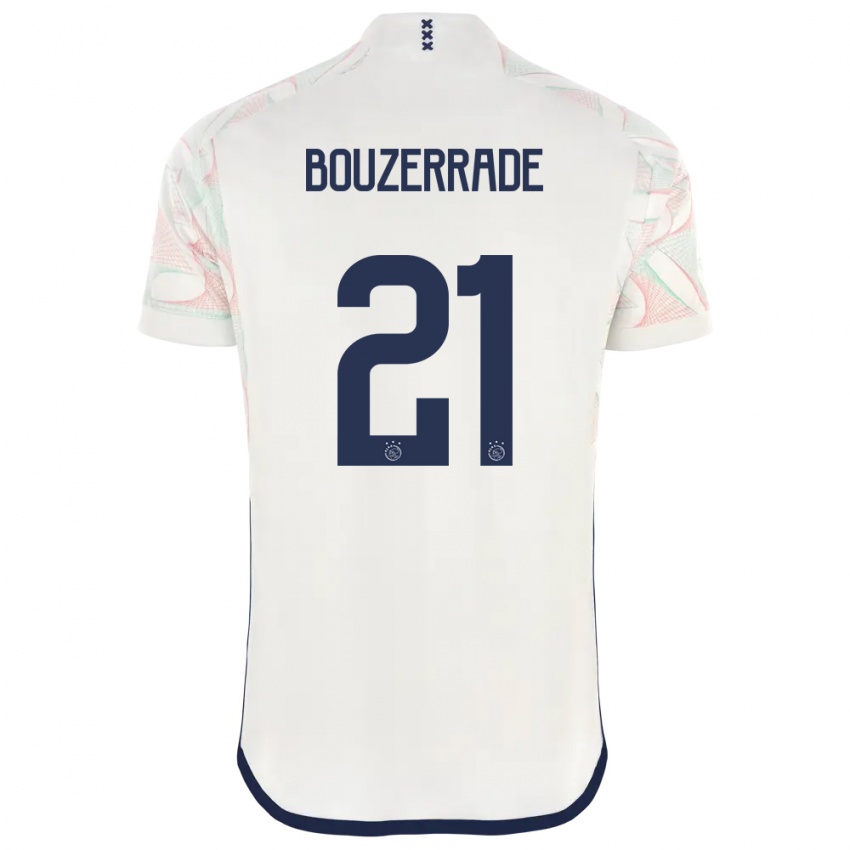 Niño Camiseta Zaina Bouzerrade #21 Blanco 2ª Equipación 2023/24 La Camisa México
