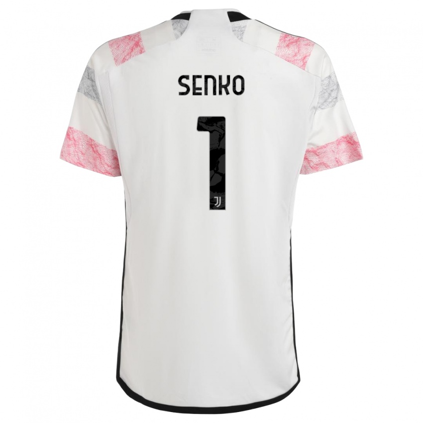 Niño Camiseta Zsombor Senko #1 Blanco Rosa 2ª Equipación 2023/24 La Camisa México