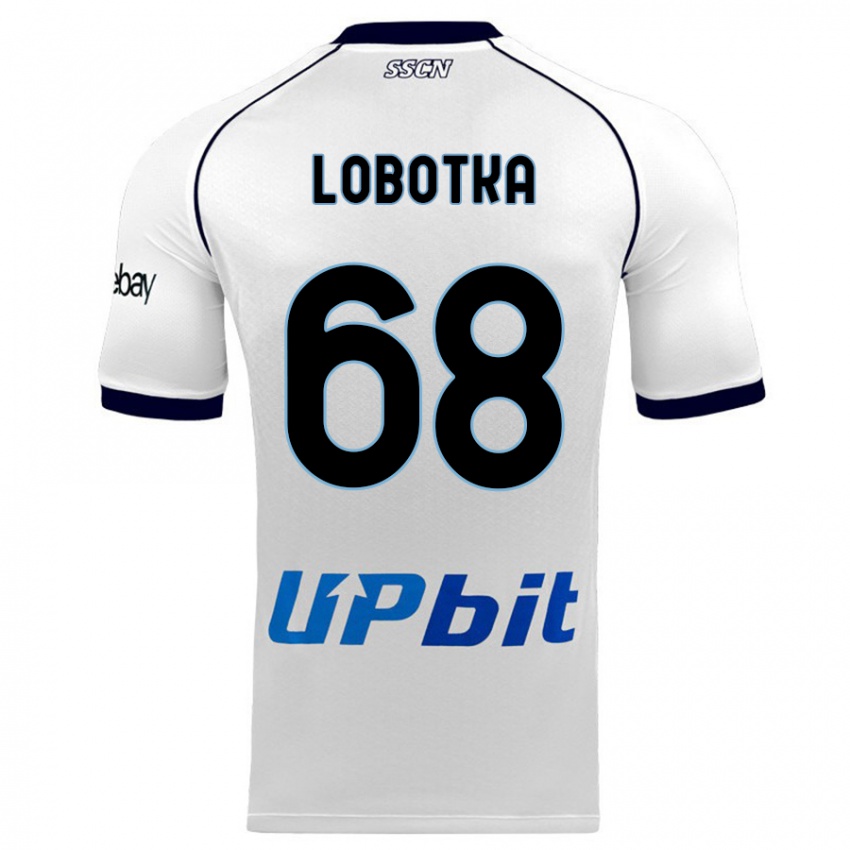 Niño Camiseta Stanislav Lobotka #68 Blanco 2ª Equipación 2023/24 La Camisa México