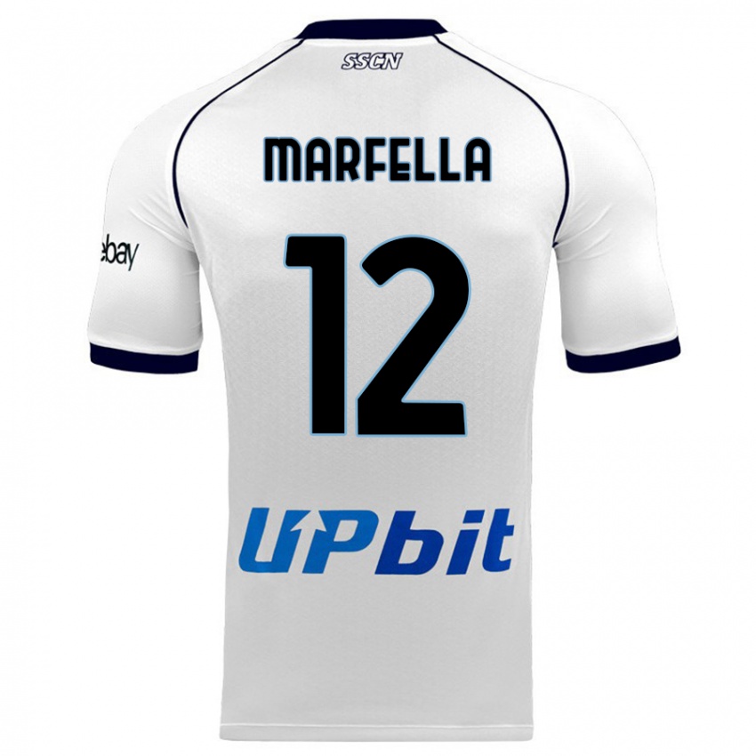 Niño Camiseta Davide Marfella #12 Blanco 2ª Equipación 2023/24 La Camisa México