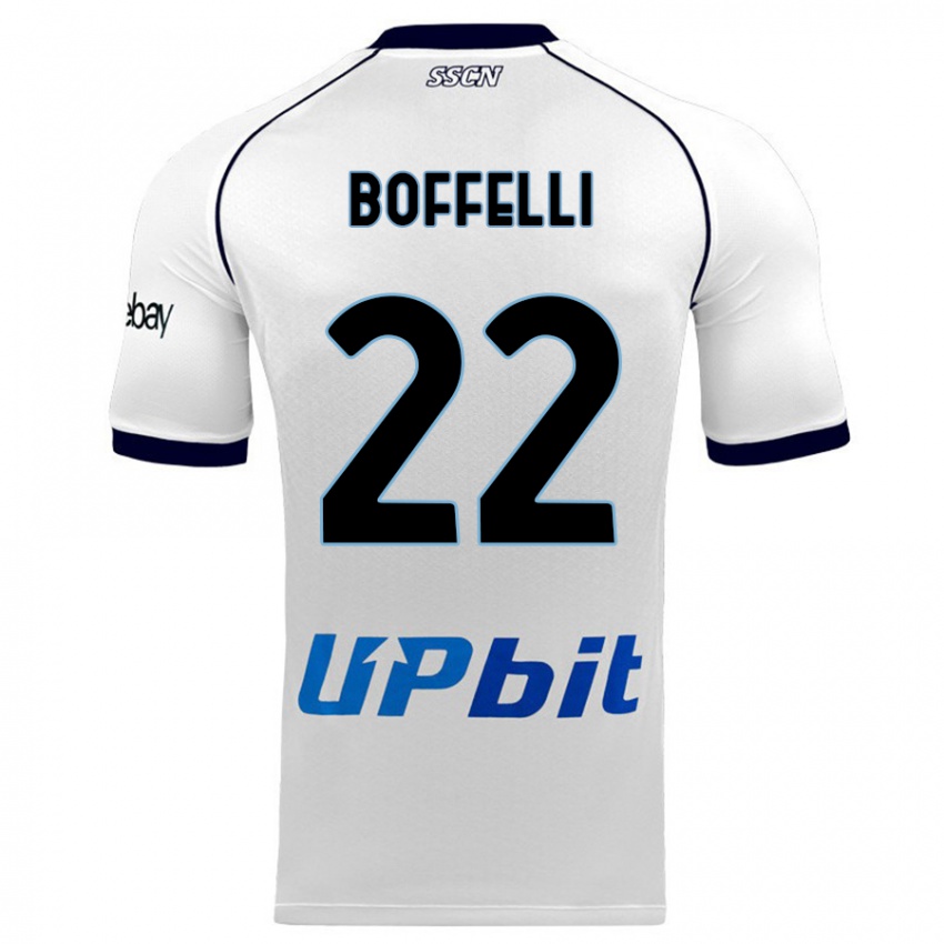 Niño Camiseta Valerio Boffelli #22 Blanco 2ª Equipación 2023/24 La Camisa México
