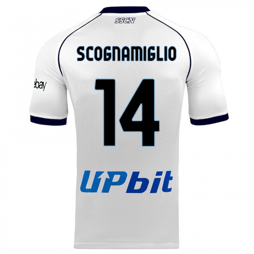 Niño Camiseta Fabio Scognamiglio #14 Blanco 2ª Equipación 2023/24 La Camisa México