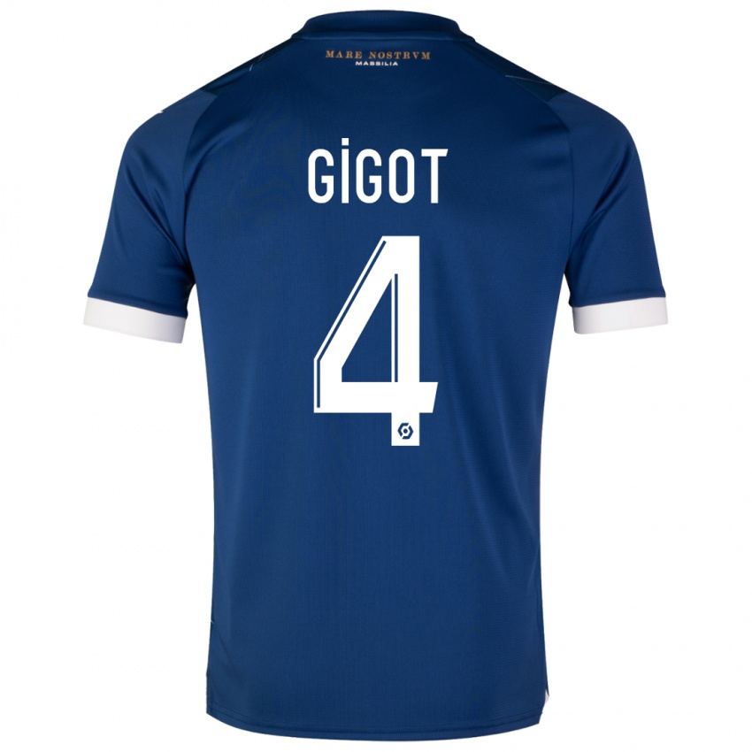 Niño Camiseta Samuel Gigot #4 Azul Oscuro 2ª Equipación 2023/24 La Camisa México