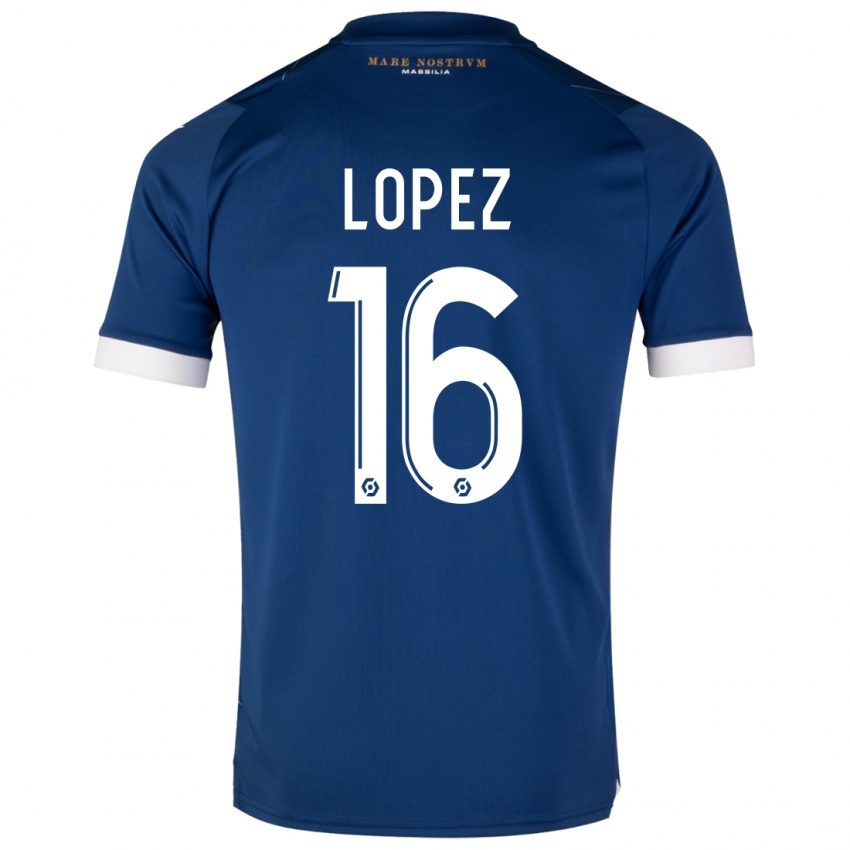Niño Camiseta Pau Lopez #16 Azul Oscuro 2ª Equipación 2023/24 La Camisa México