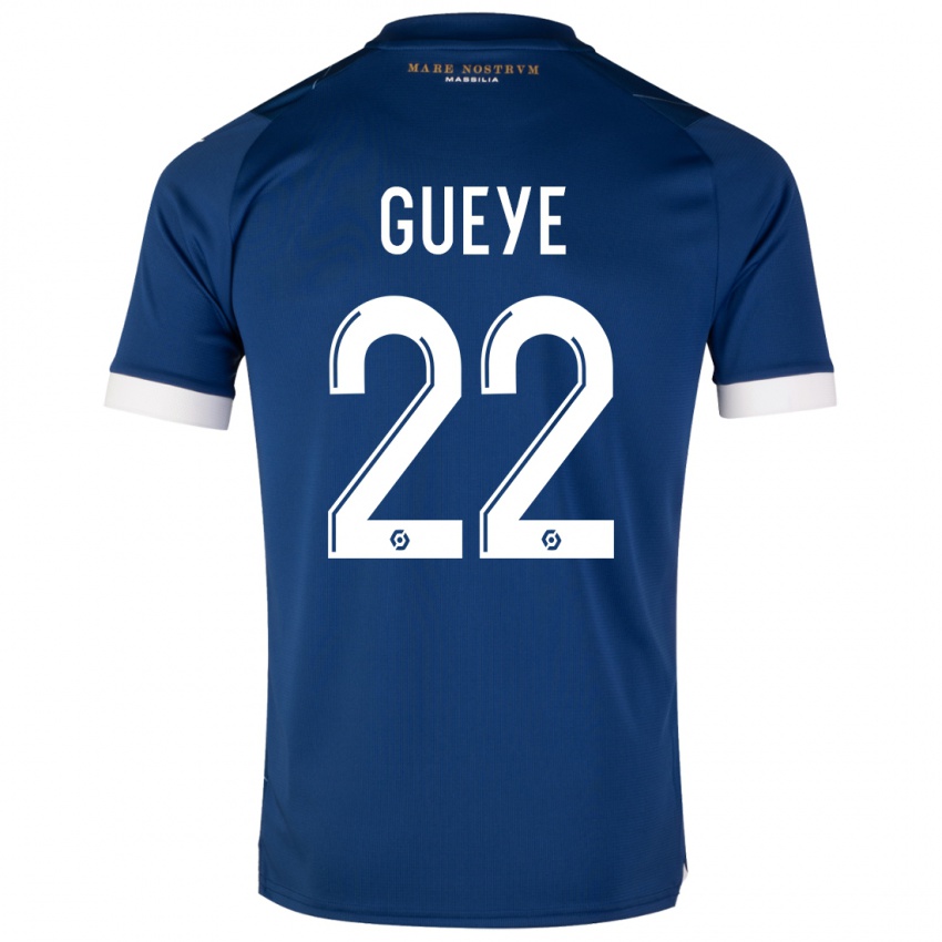 Niño Camiseta Pape Gueye #22 Azul Oscuro 2ª Equipación 2023/24 La Camisa México